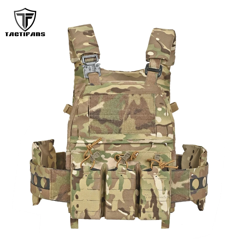 FCPC V5 Tactical Vest Plate Carrier Quick Detach Cummerbund Adjustable Shoulder Strap Front Mag Insert Pouch Hunting Vest