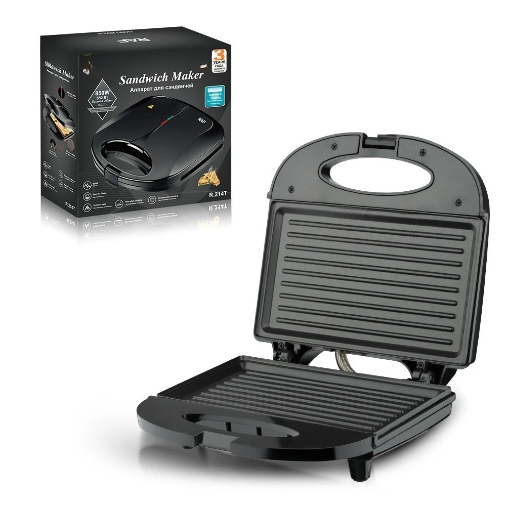US Standard 110v Household Multi-function Toaster Light Breakfast Sandwich Machine Double-sided Heating Steak Machine