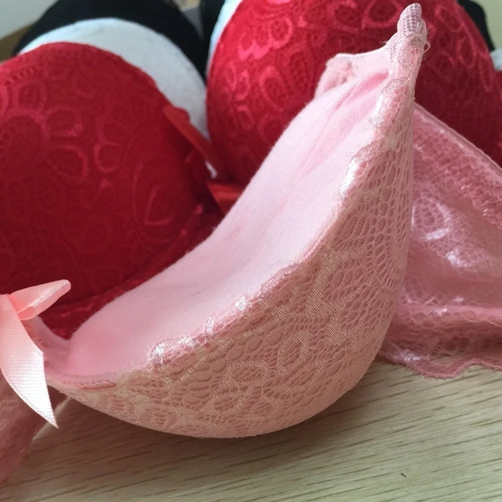 Female underwear Small Bra Without Steel Ring, Thickened Underwear Sexy bra Extra Thick 12cm Bra Side Breast