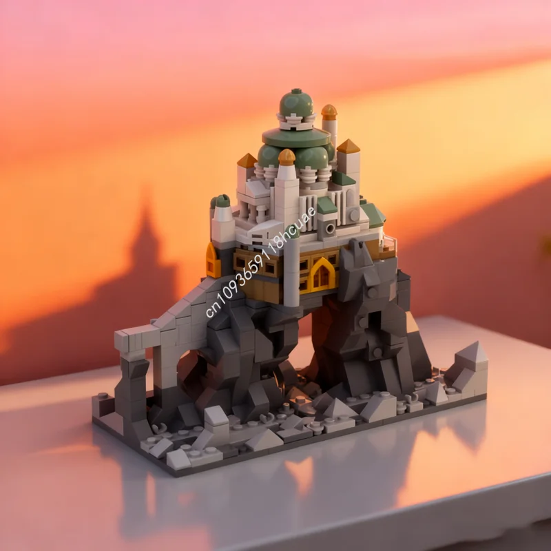 

565 шт. MOC, архитектурная модель Eyrie, строительные блоки, сборные игрушки, идея «сделай сам», образовательный кирпич, детский рождественский подарок на день рождения