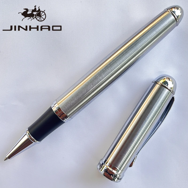 1 STKS 750 Kantoor Luxe Collectie Cadeau Zilveren Trim Metalen Busienss Roller Schrijfpen