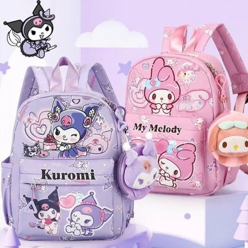 

Sanrio Backpack Kuromi Cartoon Cute Cinnamoroll Lightweight Kawaii Kindergarten Student Backpack Baby My Melody Travel Hottrendy