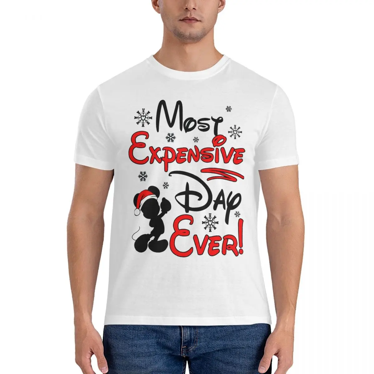 Most Expensive Day Ever Men's T Shirts Disney Mickey Mouse Cartoon Creative Tees Short Sleeve Round Neck T-Shirt Gift Idea Tops