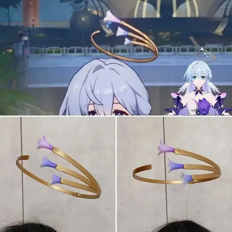 

In Stock Game Honkai Star Rail Latest Robin Cosplay Headwear Halo Ear Clip Earrings Miss Robin Prop For Halloween Carnival Party