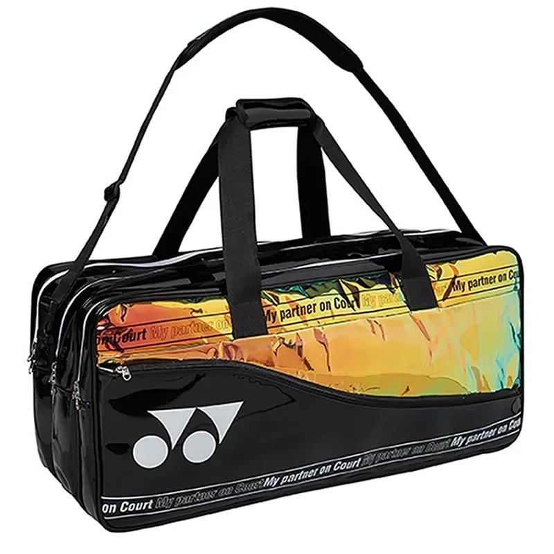 YONEX-bolsa de bádminton auténtica, bolsa de tenis deportiva, gran capacidad, impermeable, duradera, Unisex, para raqueta, entrenamiento de