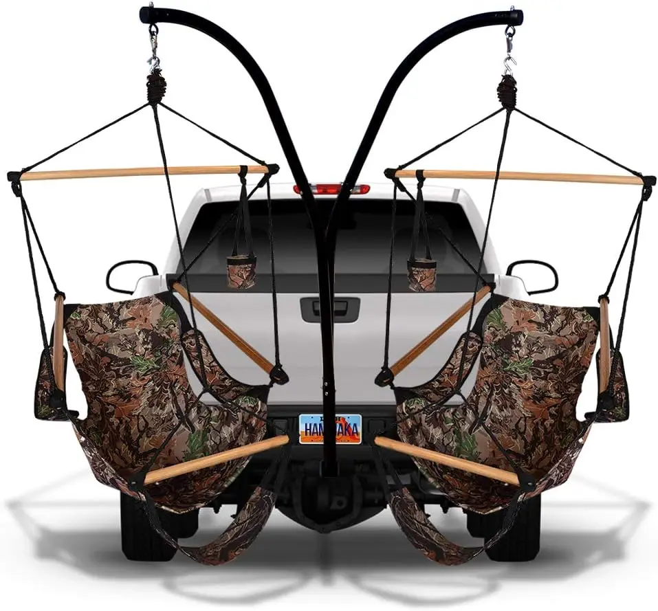 Trailer Hitch Stand and Cradle Chairs Combo - Blue