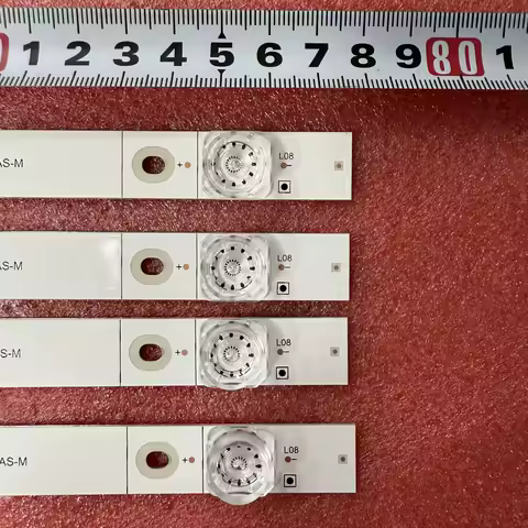 4pcs/set LED strip 8LED For Hisense H43A6100 43H6E 43R6E 43H7608 43R6109 Sharp LC-43N7003U TV43-4X8 43RGE JHD425S1U51