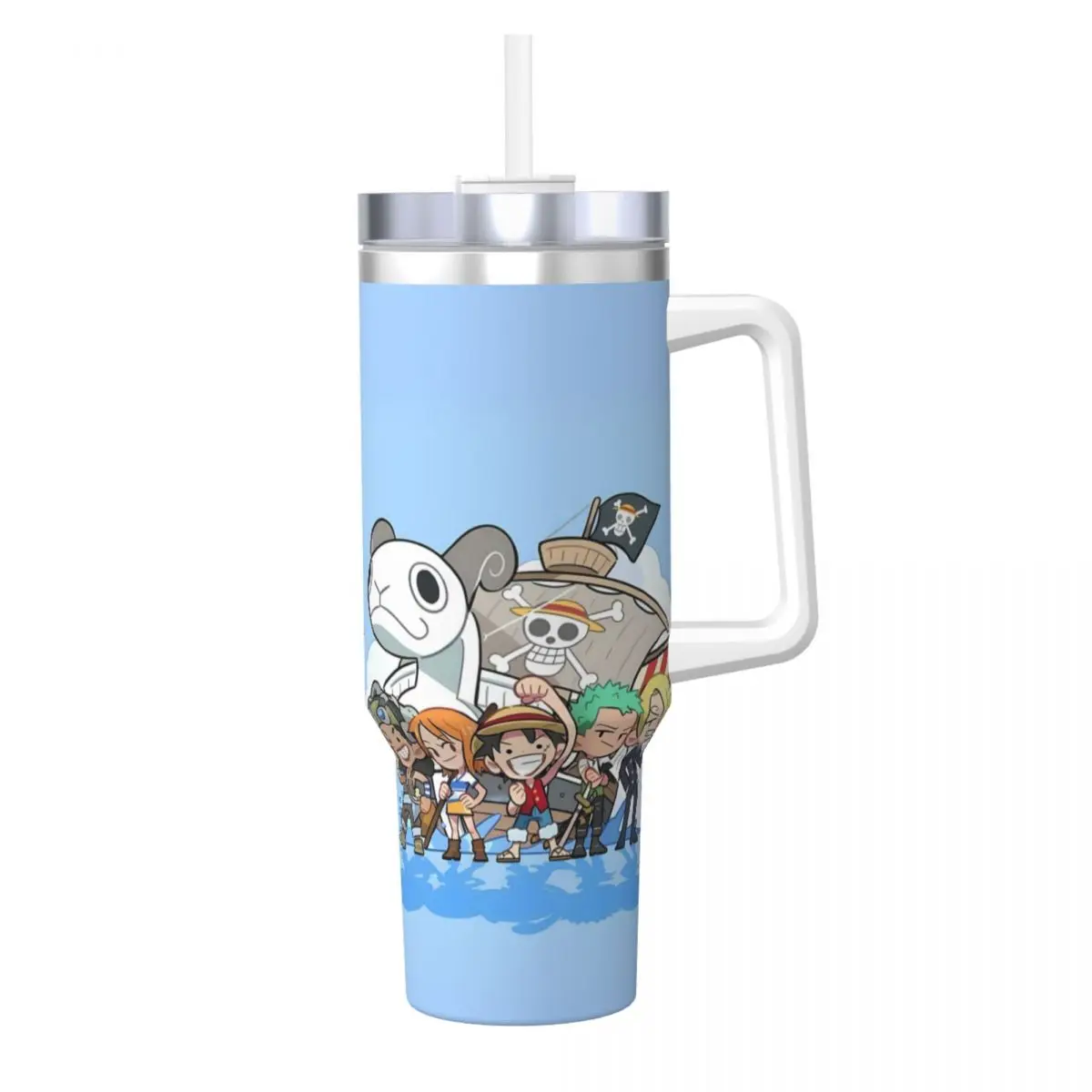 Stainless Steel Tumbler O-One Anime P-Piece Thermal Cups Insulated Hot Drinks Car Mugs Travelist Graphic Water Bottle