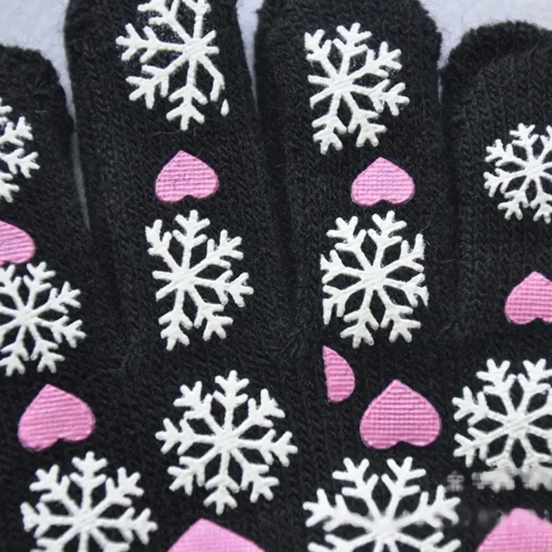 

Q22D Осень Зимняя езда вязаная перчатка для детей полные пальцы перчатки длиной 16 см.