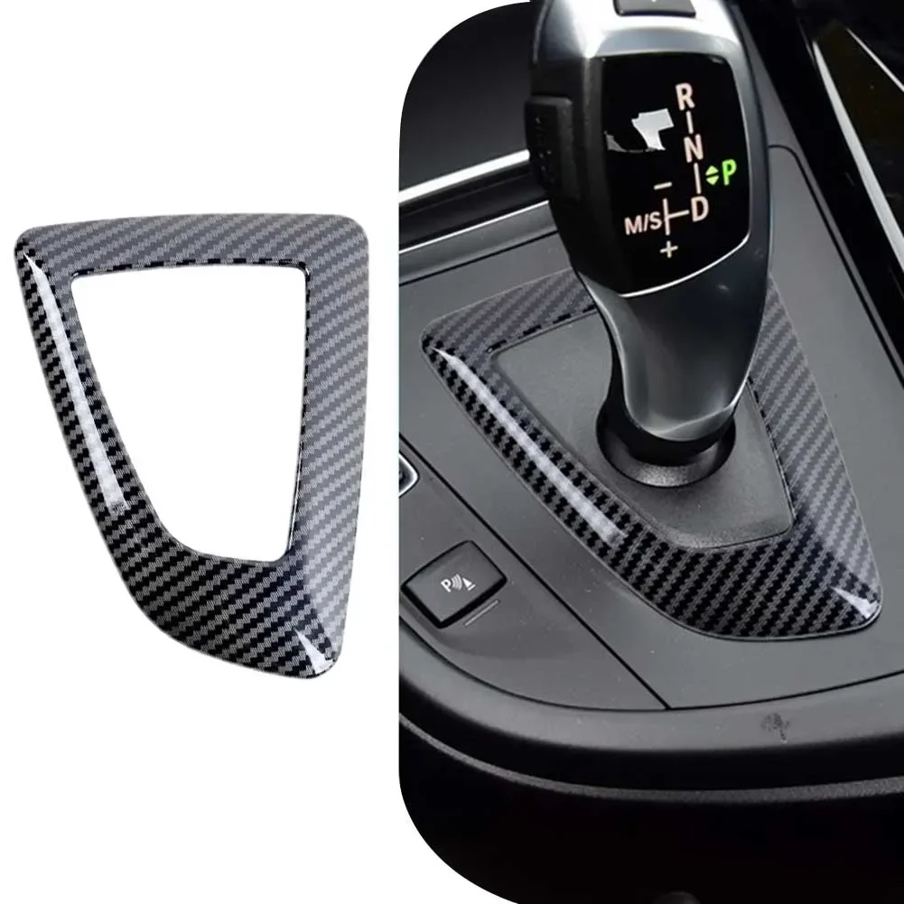 1:1 Molded Center Console Shifter Base Plate For BMW F20 F21 F22 F23 F30 F31 F32 F33 F34 F35 F36 ABS Carbon Fiber