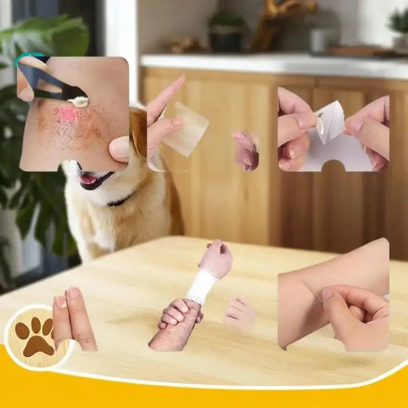 لفة ضمادة الغروانية المائية؛ تزيين رفيع للغاية مقاوم للماء للعناية بالجروح الاستثنائية؛ شريط ندبة ذاتي اللصق #2