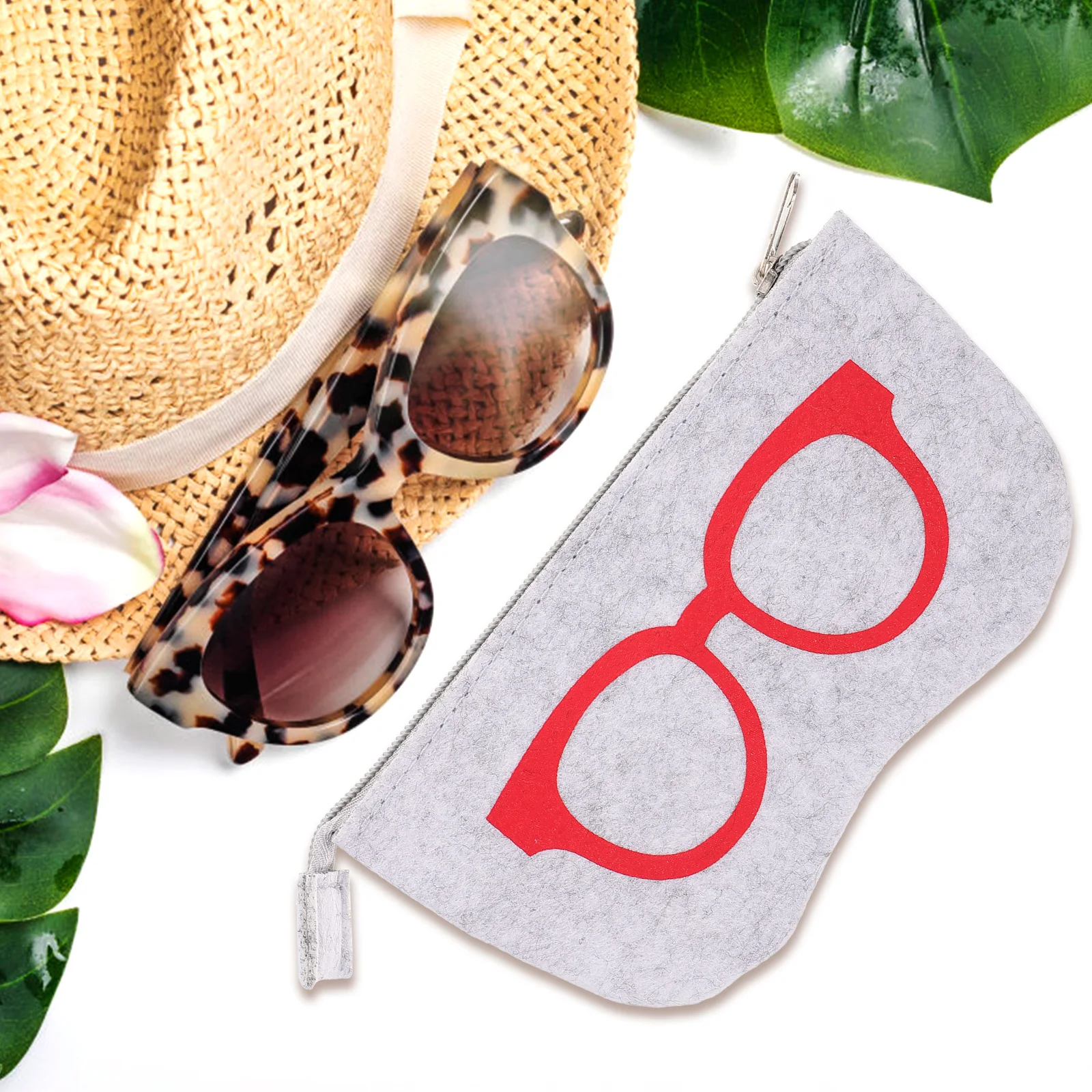 

Pink Tassel Sunglasses Eyeglasses Bag Durable Soft Protective Storage Pouch Creative Eyewear Organizer Glasses Container