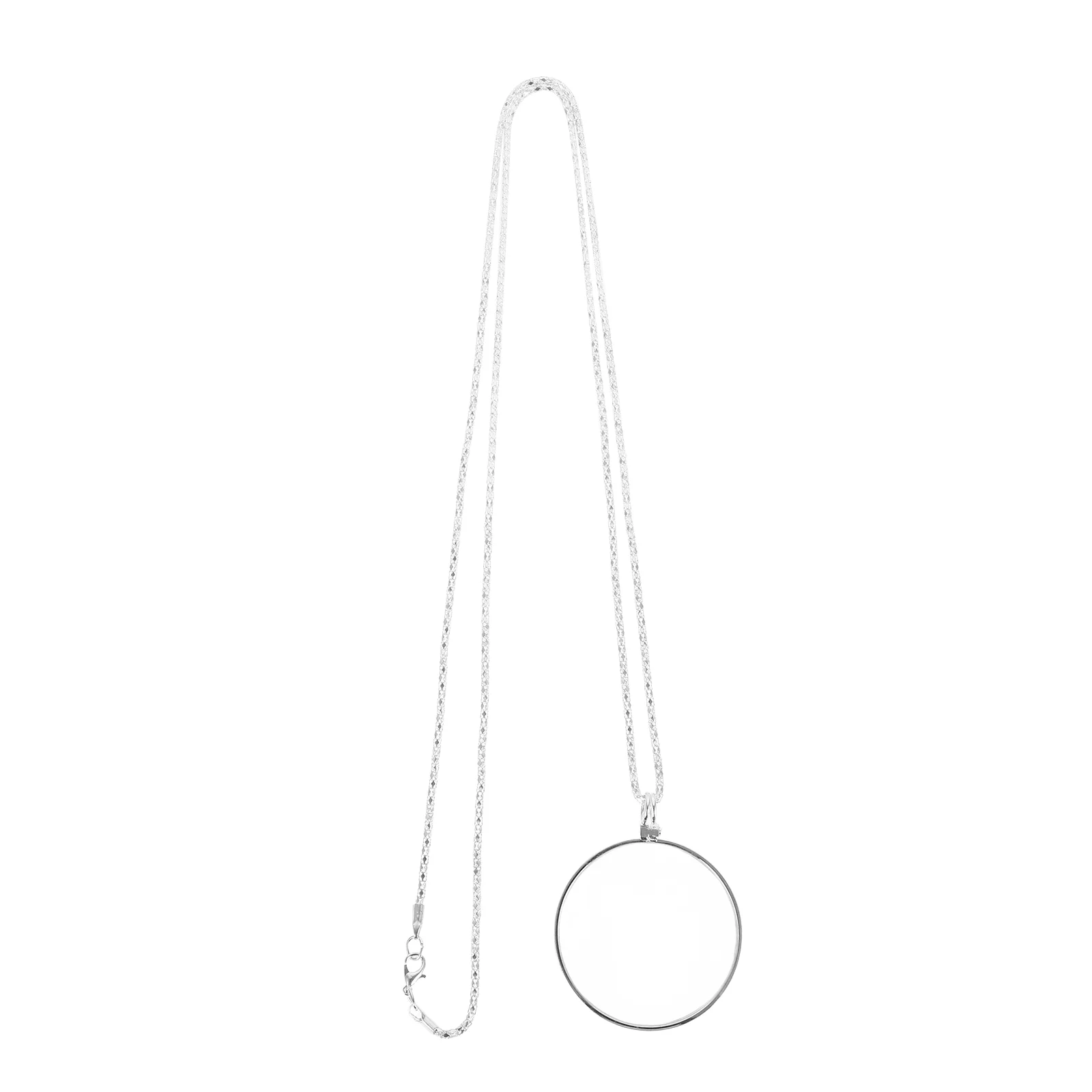 Magnifier Necklace Women Scale Loupe Lighted LED for Seniors Metal Hanging Glass Man Special Extrusion Bottle