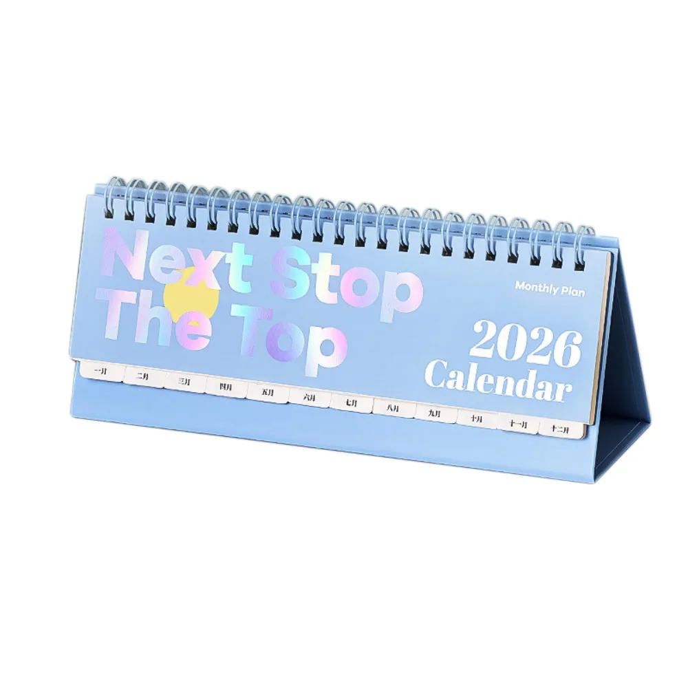 Memo Notes 2026 Desk Calendar Coil Binding One Month to View Monthly Calendar Cartoon Schedule Management Calendar