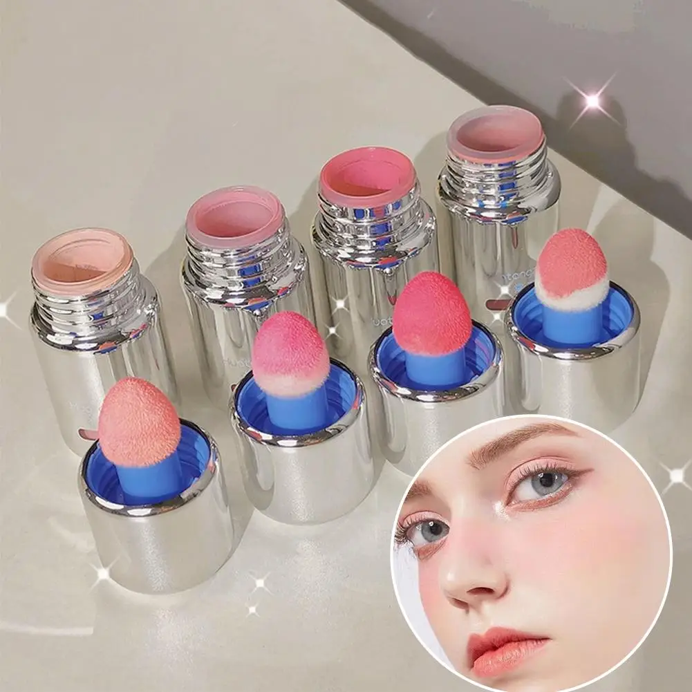 Fard Stick Donna Mini Rossetto Testa di fungo Polvere MatteVelvet Fard Liquido Cosmetici naturali Spiriti saturati Basso K X9V2