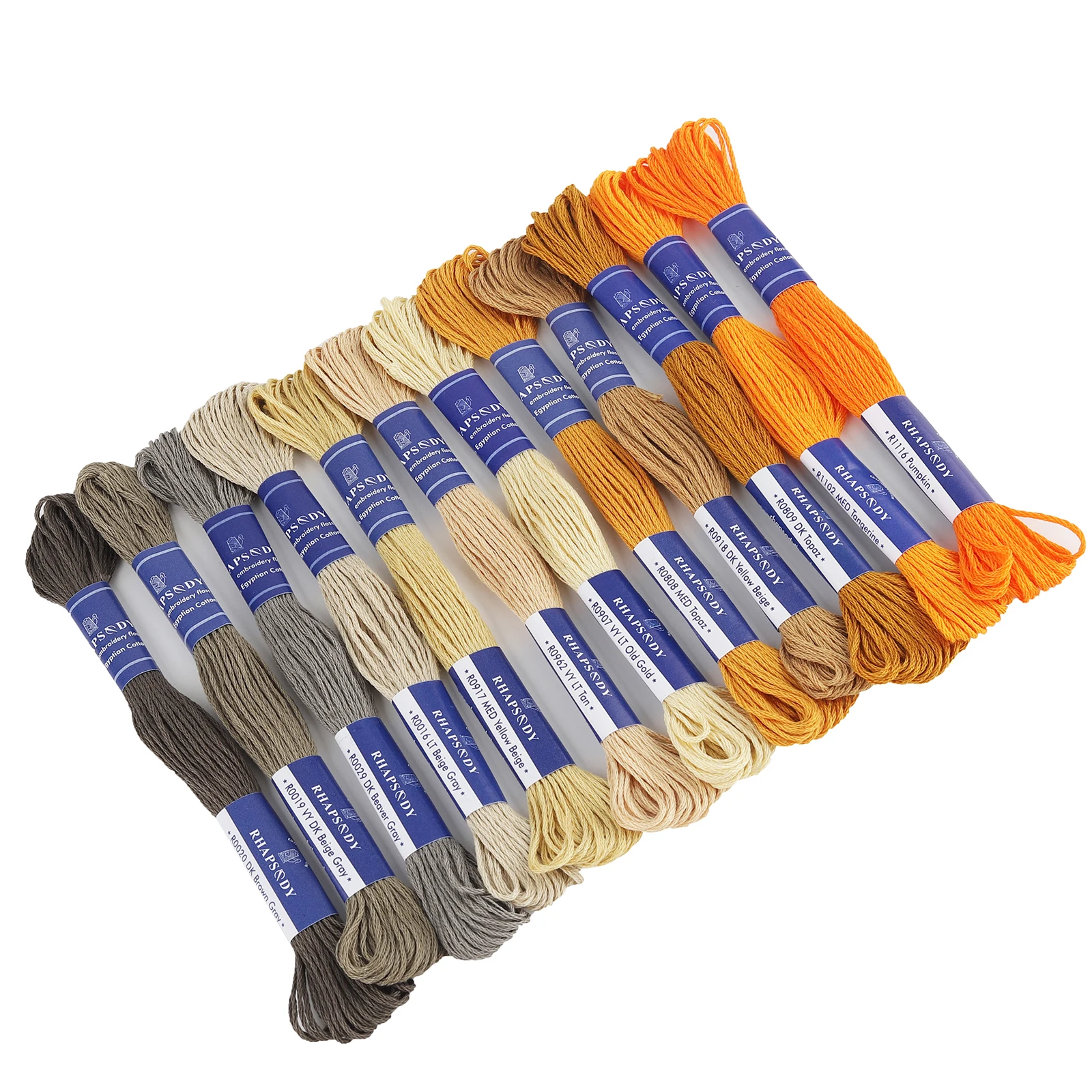 Rhapsodie dmc Qualität ägyptische Baumwolle Stickerei Zahnseide 6 Strang doppelt mercer isierten Kreuz stich faden 12 Farben Set 8 Meter Strang – Detail 30