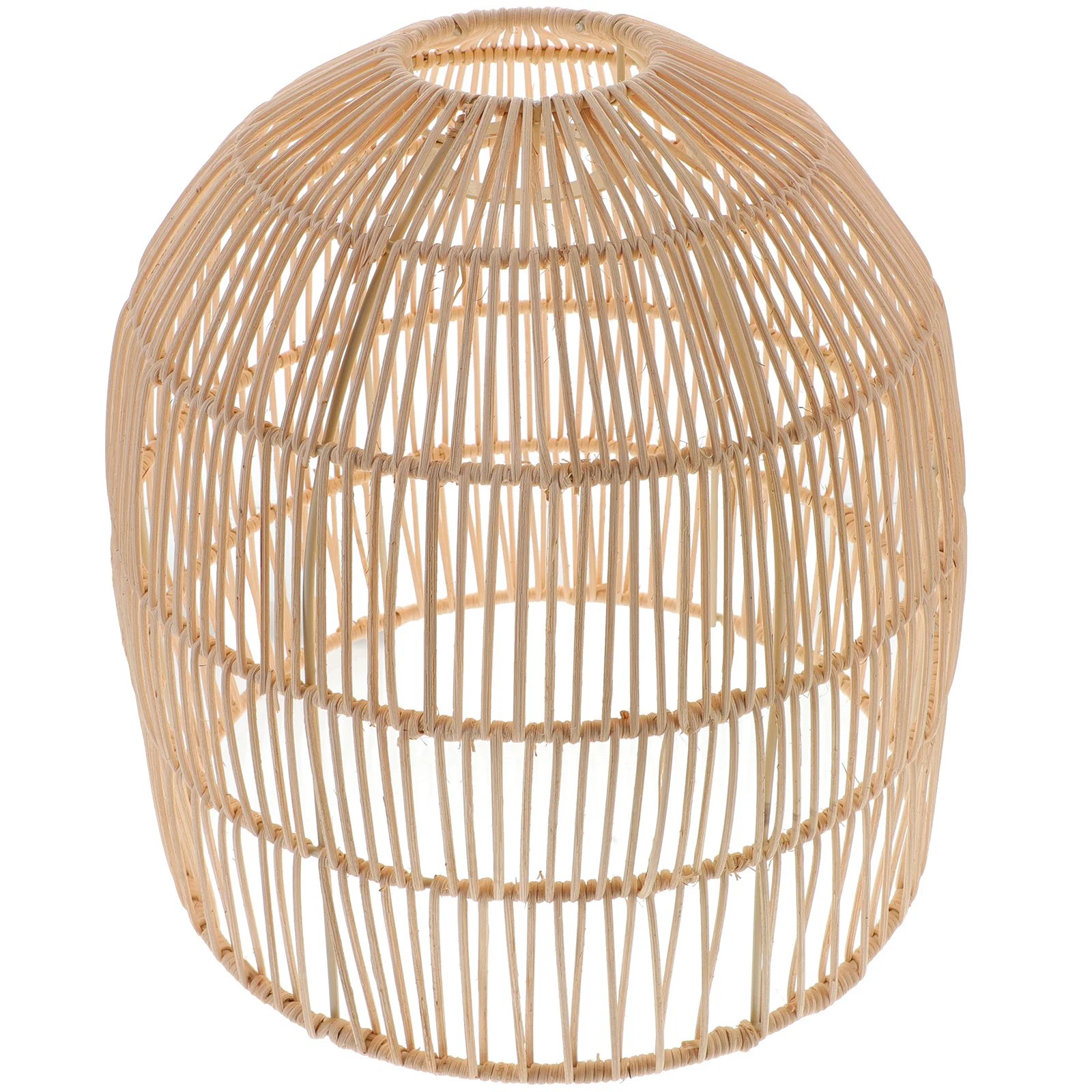 الطبيعية الروطان المنسوجة غطاء مصباح للسقف قلادة ضوء غرفة نوم غرفة المعيشة استبدال الإضاءة ملحق ديكور #4