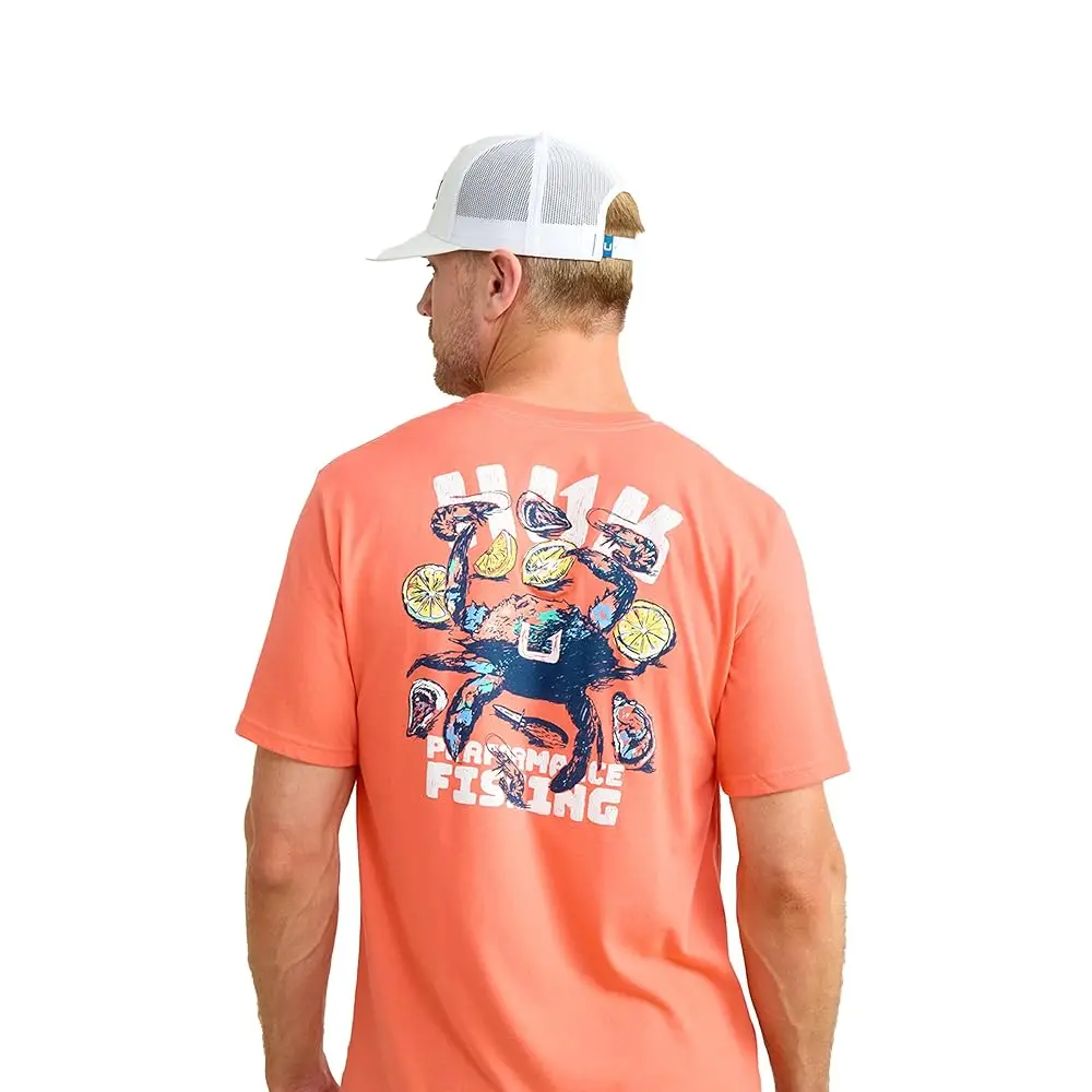 

Мужская футболка с рыболовным принтом, короткий рукав, быстросохнущая, для активного отдыха