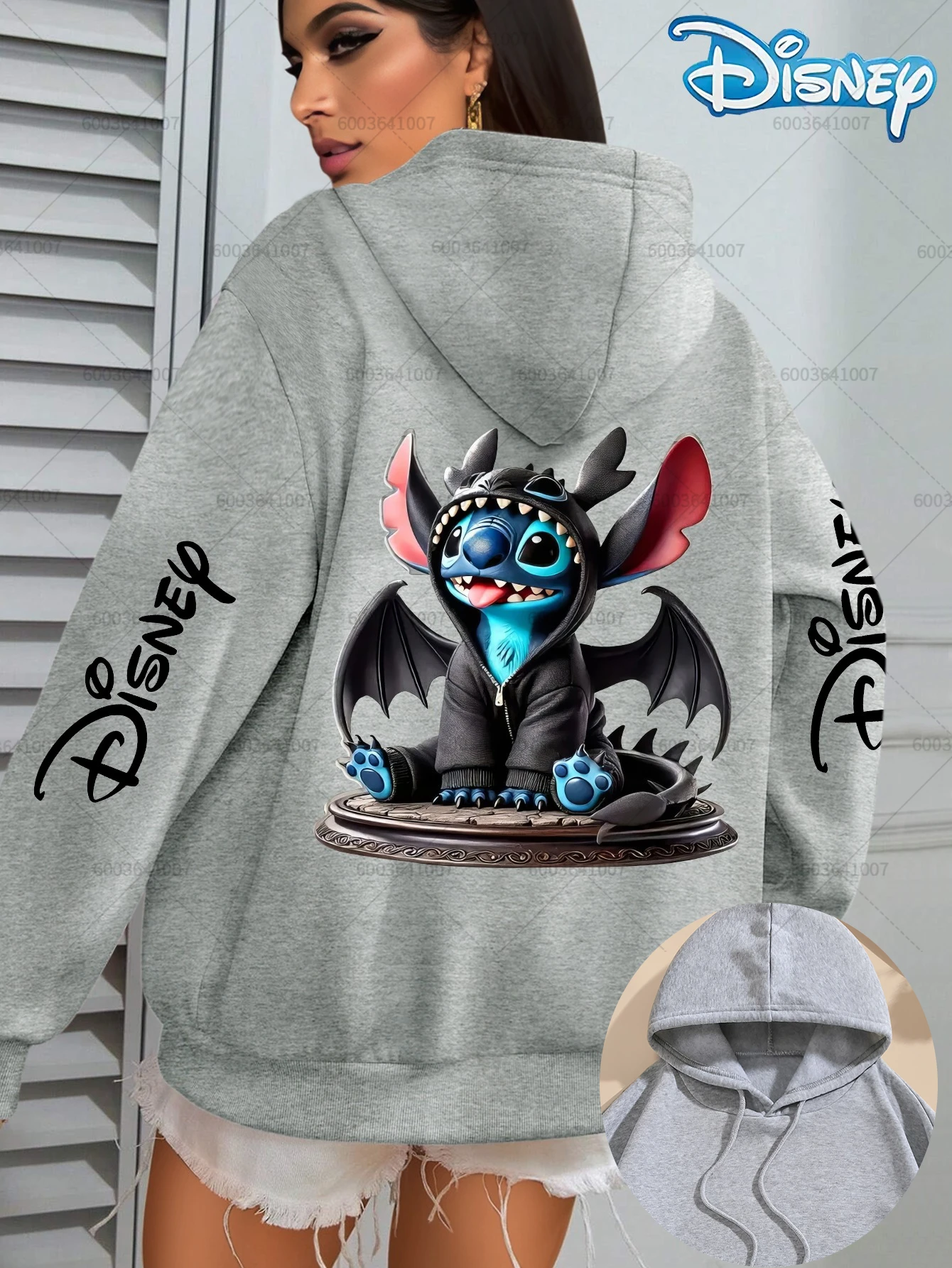 زوجين ديزني المرأة غرزة الصوف هوديس الرجال القطن هودي البلوز البلوز الخريف الشتاء المتضخم معاطف طويلة الأكمام بلايز #1