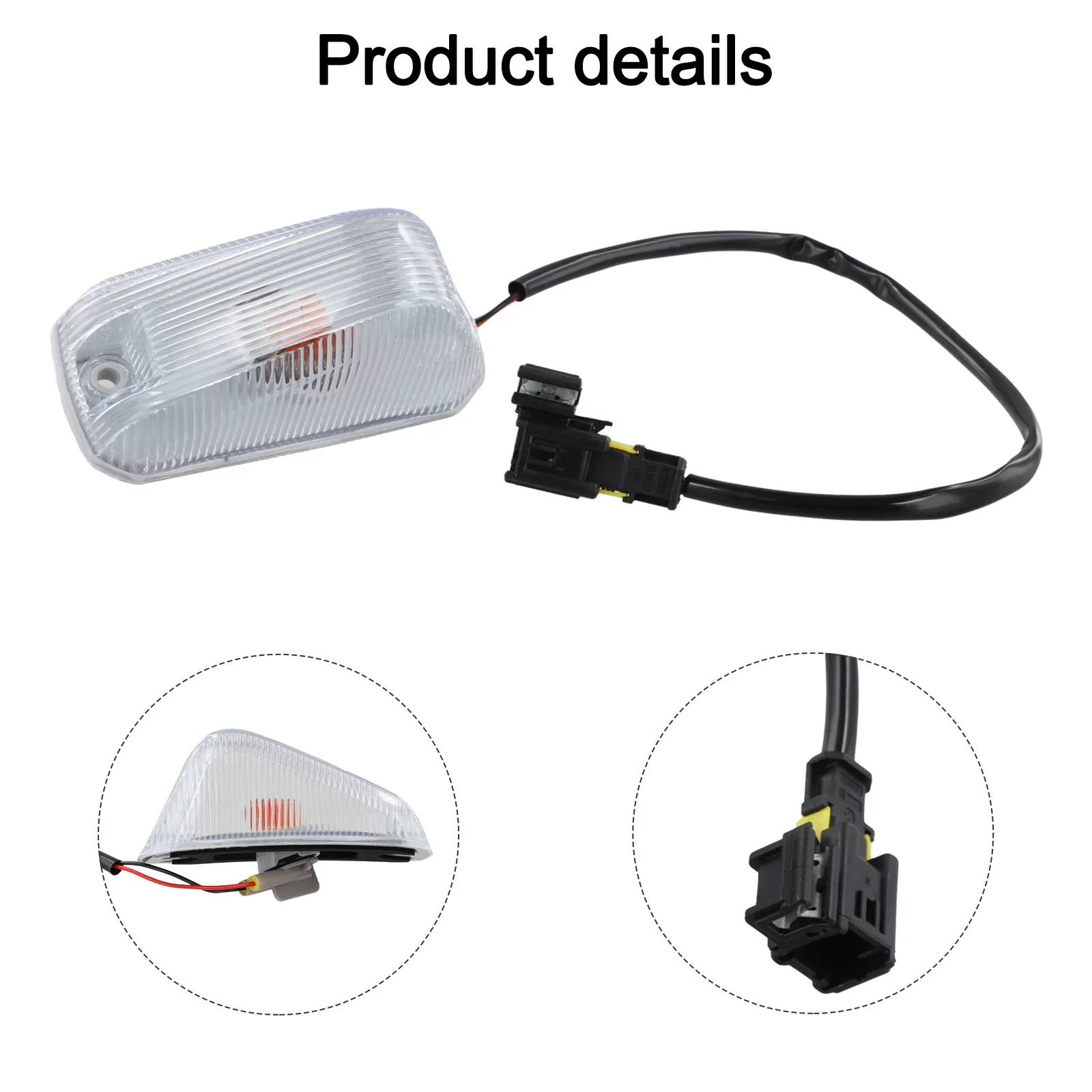 As Shown Front Roof Marker Light Front Roof Marker Light Accessory OE Reference 1 Piece Included Fitment Type Direct