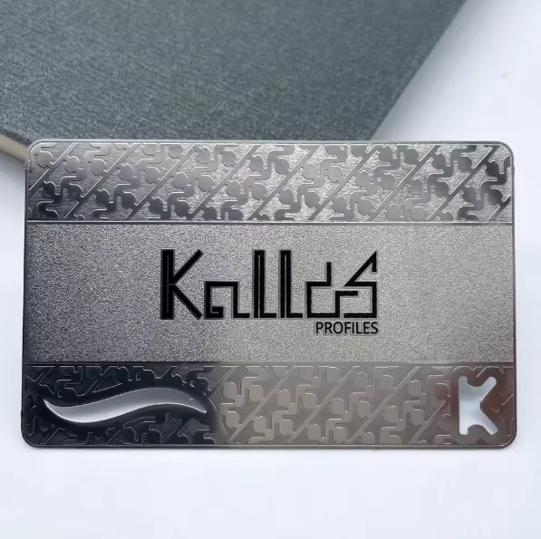 Customized high-end logo, stainless steel business card, personalized metal membership card, mirror iron card