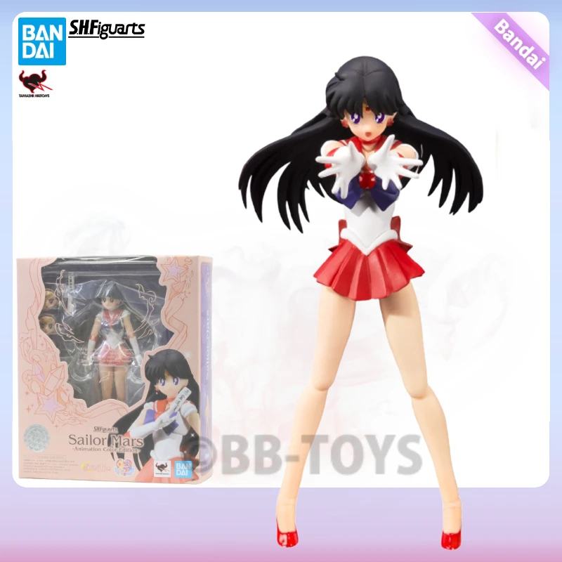 

In Stock BB Original Bandai SHFiguarts Sailor Moon Mars Heino Rei Michiru Figure Anime Genuine Action Model Toys