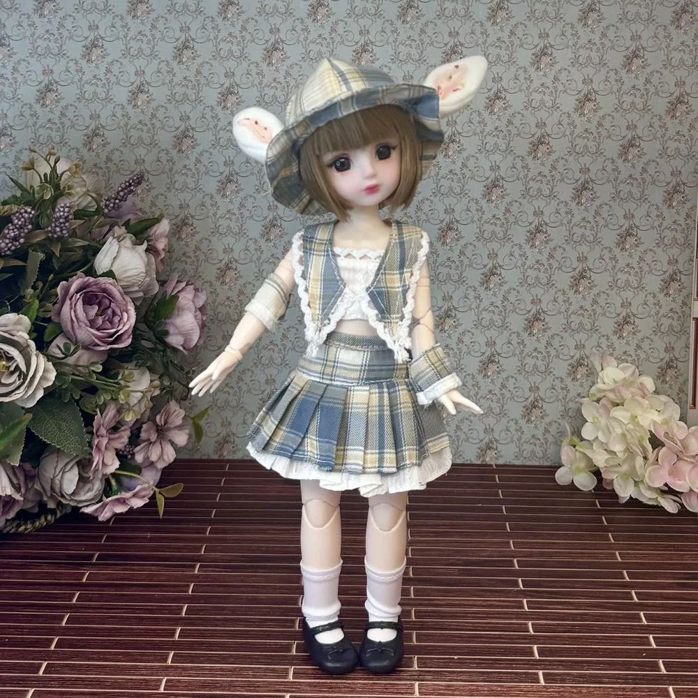 

Шарнирная кукла с одеждой 30 см BJD Кукла Dress Up 3D глаза Съемные суставы Кукла Симпатичные съемные шарниры 1/6 Bjd Куклы Детские игрушки