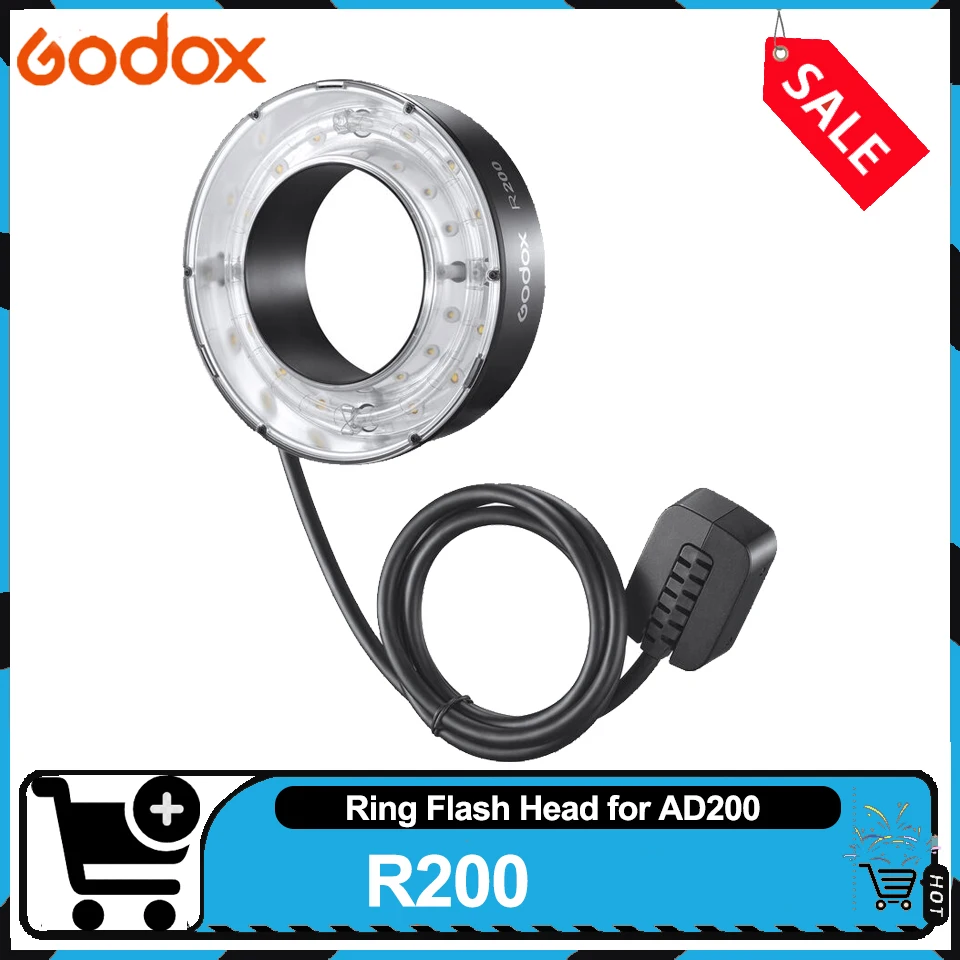 

Кольцевая вспышка Godox для карманных вспышек AD200 и AD200Pro