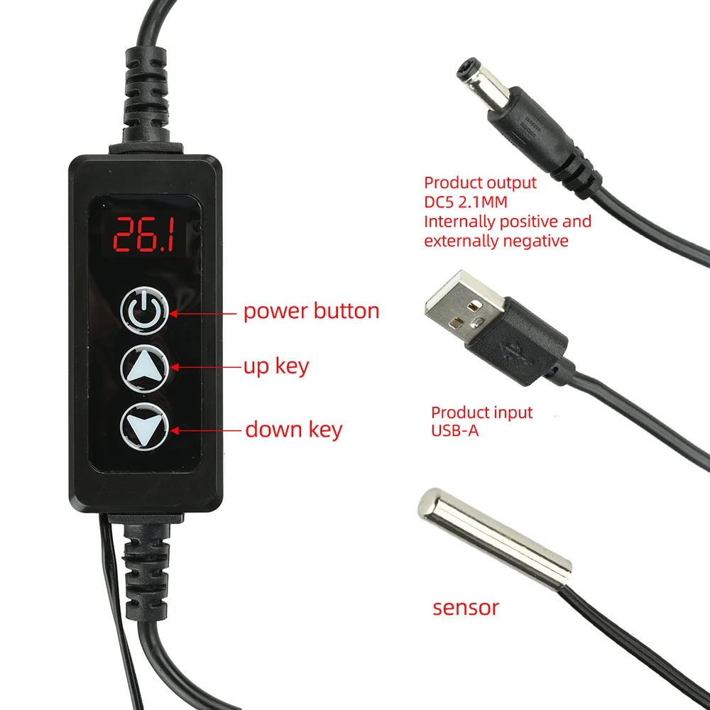 Intelligenter digitaler Temperaturregler W-3301A, Dual-Modus Heizung und Kühlung, Kindersicherung, präzise Klimasteuerung für Zuhause – Detail 10