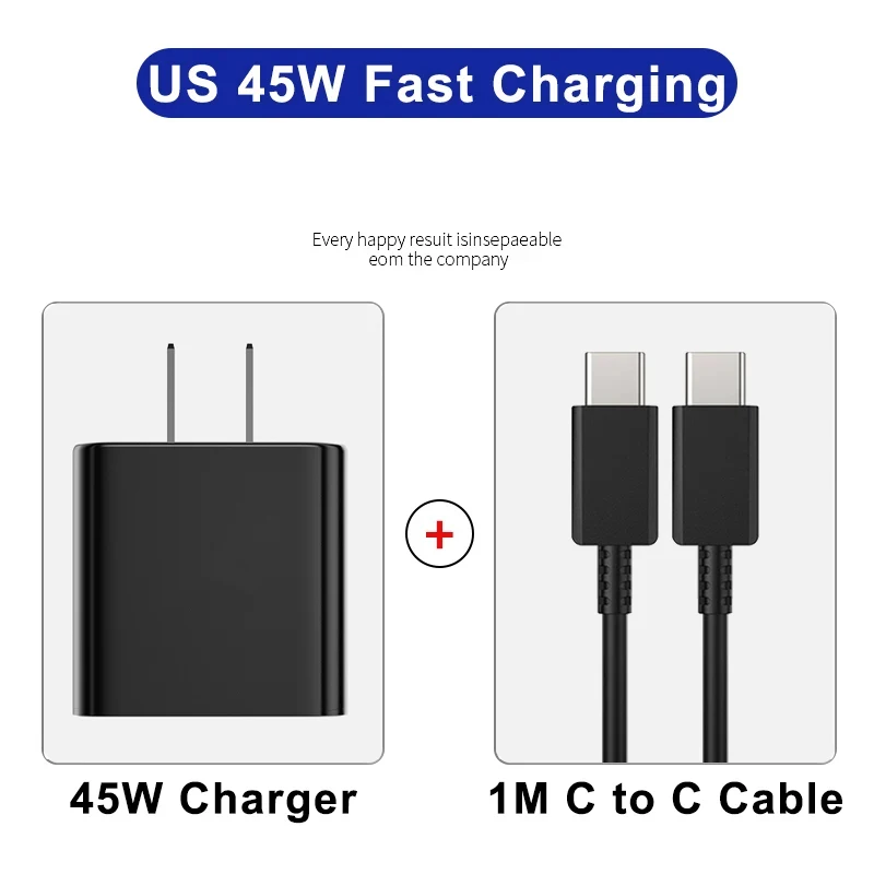 Für Samsung PD 45W Superschnelles Ladegerät Für Samsung Galaxy S25 S24 S22 S23 Ultra A56 A55 5G Typ-C Schnellladekabel Telefonadapter