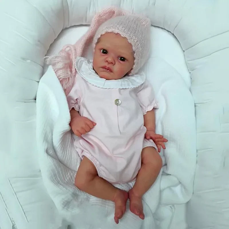 Kit bambola rinata Henley da 16 pollici con nuovo volto, parti di bambola non finite dipinte, regalo giocattolo fai da te per neonato realistico per ragazze