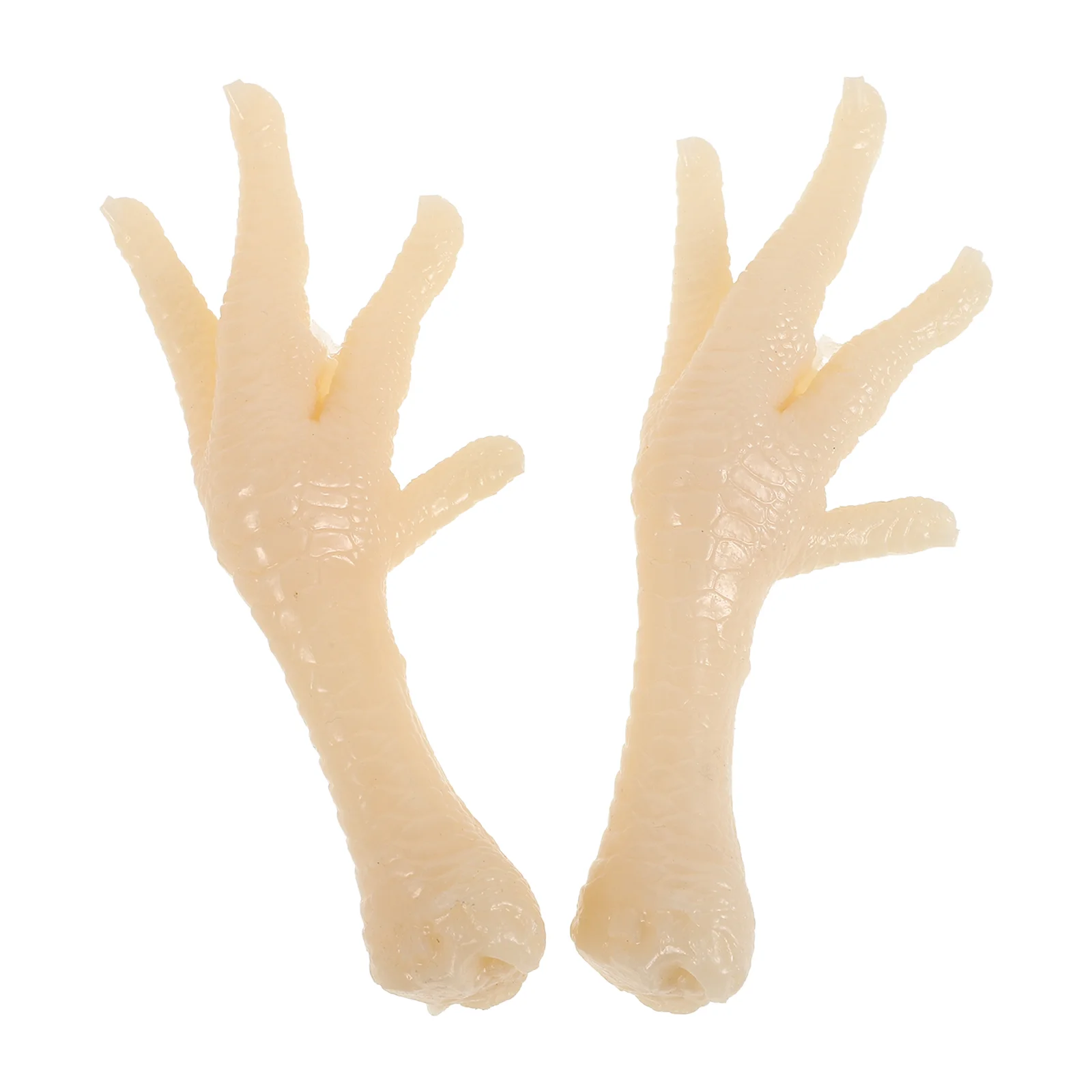 2 uds patas de pollo de imitación comida realista juguetes simulados restaurante modelo Pvc niño falso