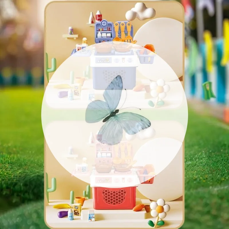 อุปกรณ์ครัวของเล่นจินตนาการ 32/25/23 ชิ้น เกมสนุกและเสริมสร้างการเรียนรู้สำหรับเด็ก เหมาะสำหรับเป็นของขวัญ