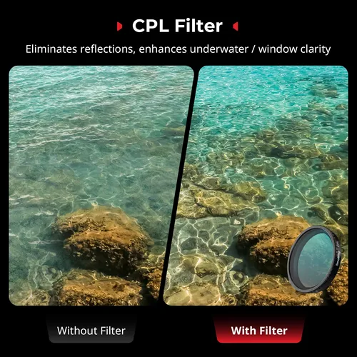 Imagen 2 del producto Kit de filtro SmallRig ND para DJI Osmo Action 5 Pro / 4 con filtro FS ND8/16/32, filtro CPL, cubierta de lente de silicona a presión -5411