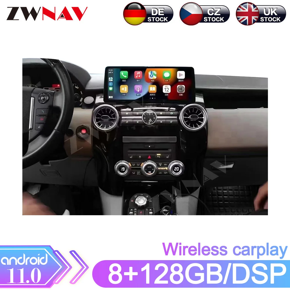 

Android 11 8G+128GB For Land Rover Discovery 4 Auto Stereo Head Unit Multimedia Player GPS Navigation Wifi Carplay DSP Car Radio