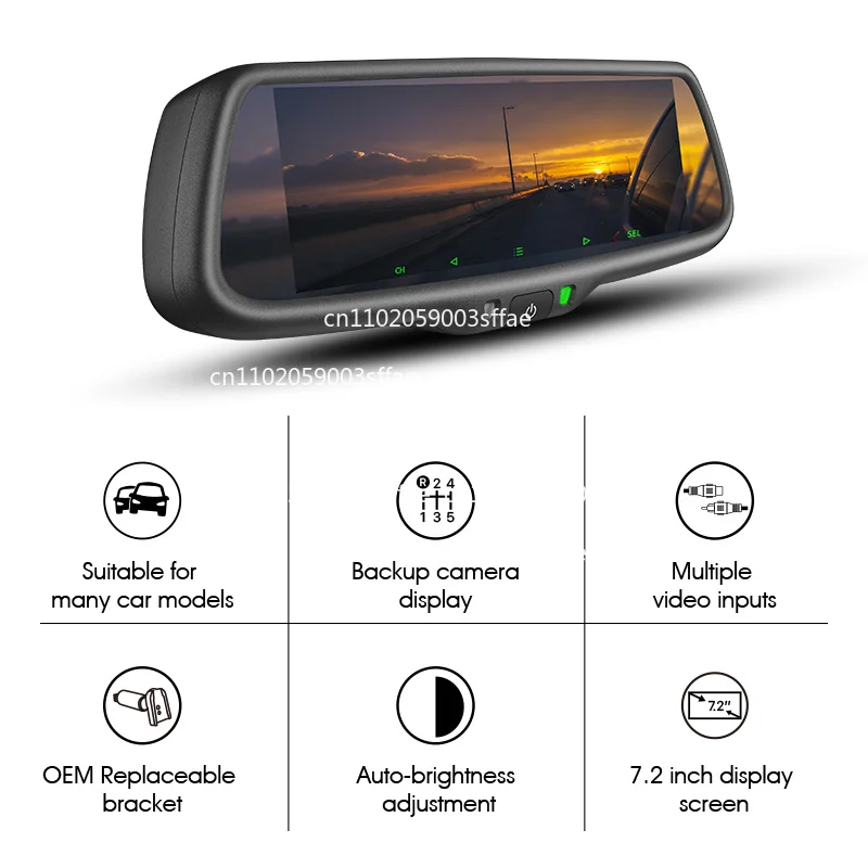 High Quality Rear View Mirror Moni For Hyundai Ix35 Car Monitor
