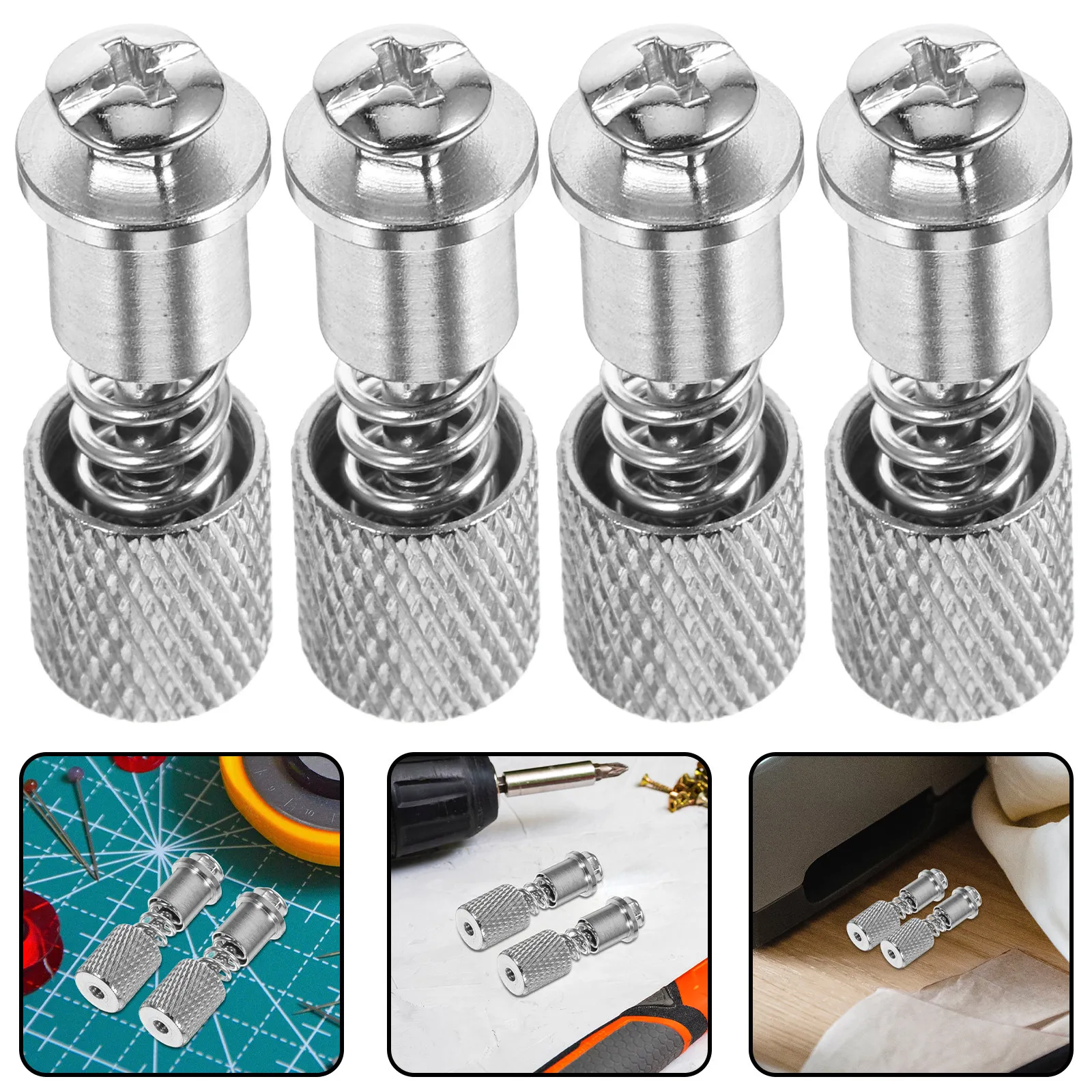 

8Pcs Universal Sewing Machine Spring Foot Clamp Presser Foot Needle Screws Change Clamp for Industrial and Home Sewing Machine