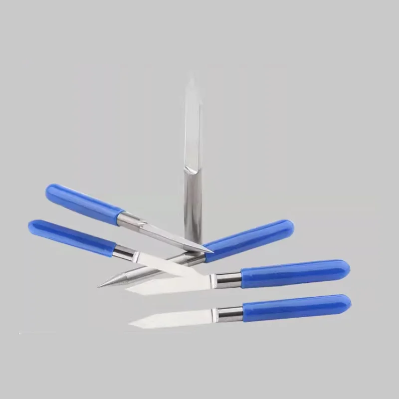 10 шт., набор твердосплавных концевых фрез, 3,175 мм, фреза с плоским дном, 20/30/40 градусов, 0,1 мм, гравировальная бита для прецизионного фрезерования