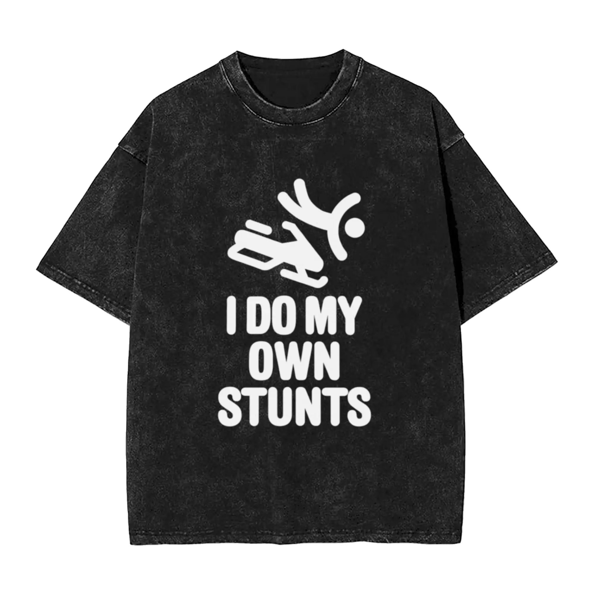 I do my own stunts - snowmobile Unique Comfort A Vintage Oversized Cotton Unisex T-Shirts