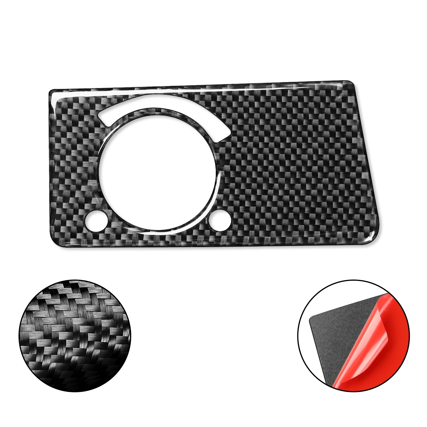 For Mercedes W211 Benz E-Class 2003-2009 Carbon Fiber Car Headlight Switch Button Sticker Frame Trim Cover Auto Assesories