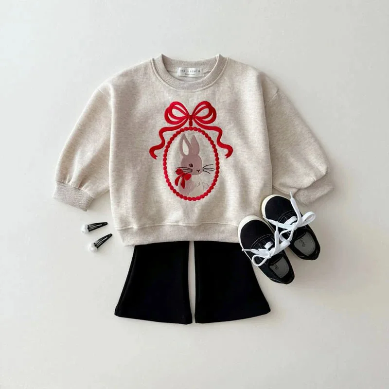 2025 Herfst Nieuwe Meisjes Boog Borduren Sweatshirt Baby Lange Mouw Cartoon Trui Katoen Kinderen Casual Sweatshirt Kinderkleding