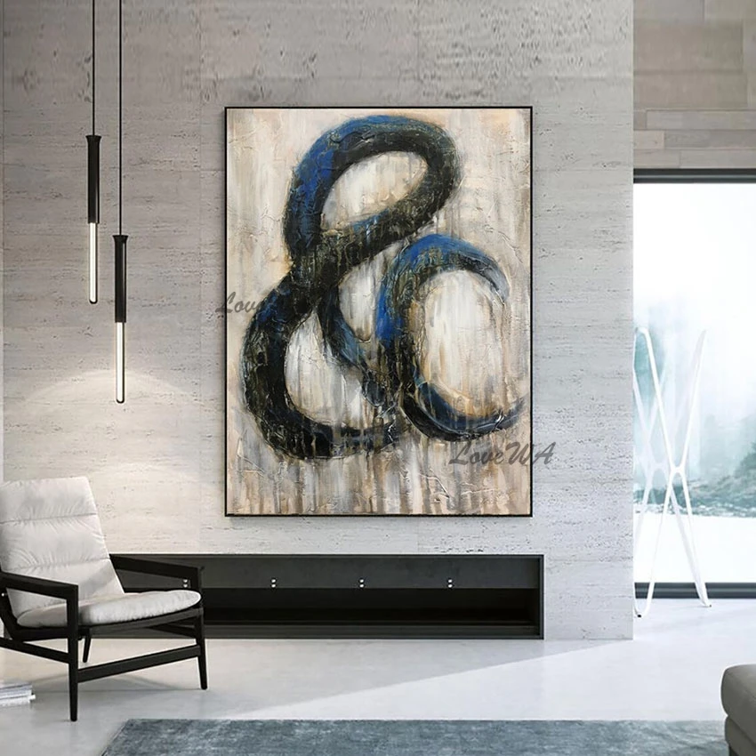 

Акриловый дизайн, абстрактная картина маслом на холсте, настенная картина большого размера, безрамное высокое качество, современный декор в скандинавском стиле