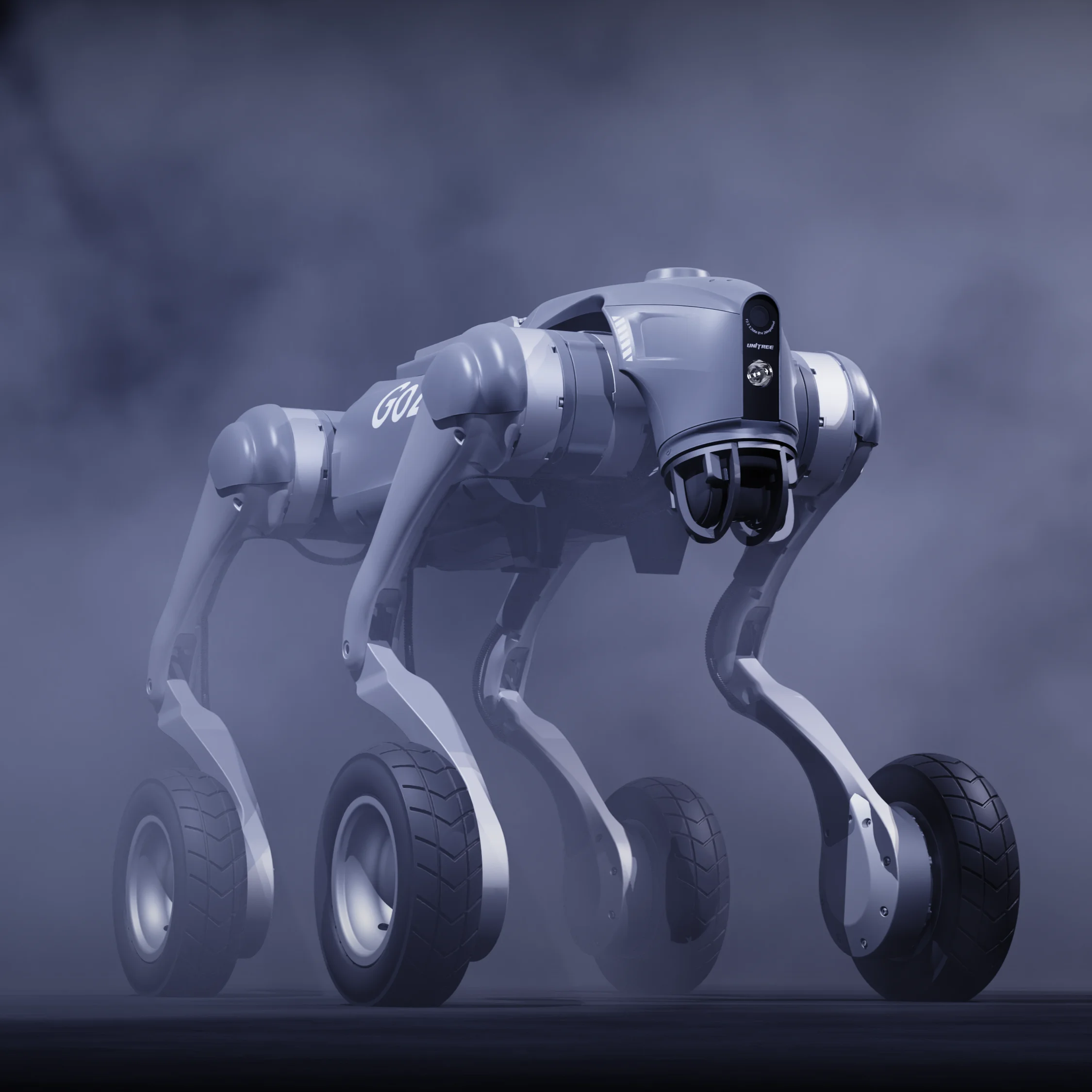 Unitree Go2-W Edu Robot Dog ذكي رباعي الأرجل روبوت الكلب الإلكتروني القابل للبرمجة وقابل للتطوير