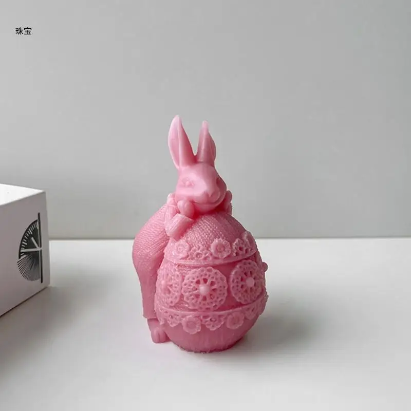 X5QE Epoxy Handmade Soap Mold Rabbit Decoration Mold for DIY Soap Decorations