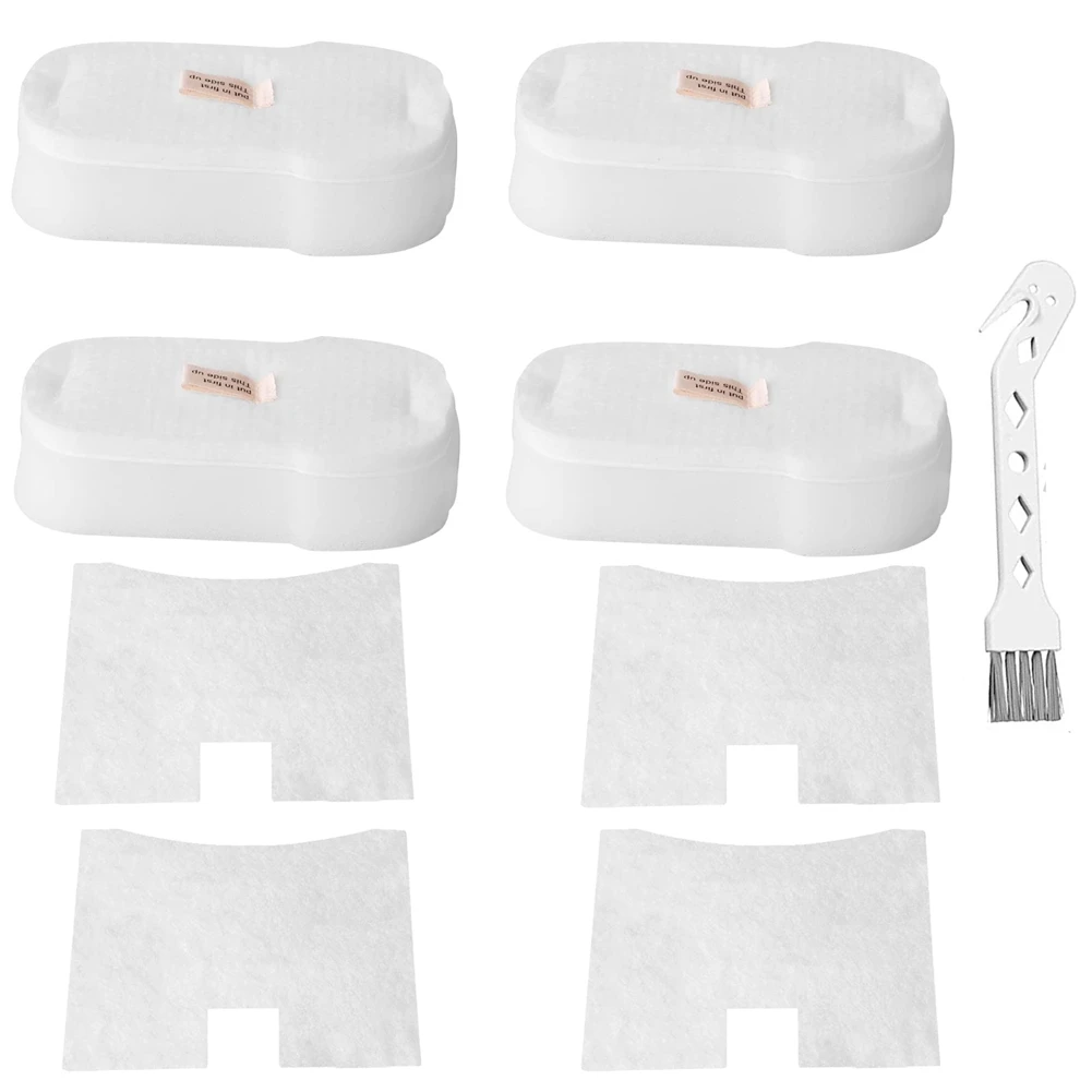 Peças de filtro substituição para tubarão, vértice com fio, Ultraleve DuoClean PowerFins, aspirador de pó, HZ2002, HZ2000, 4pcs