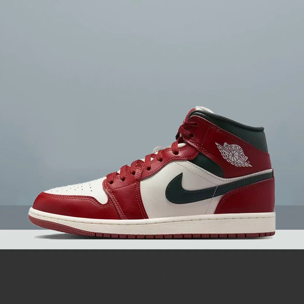 Zapatillas de baloncesto Nike Air Jordan 1 Mid unisex - Zapatillas de baloncesto clásicas icónicas Cómodas y versátiles DQ8426-105