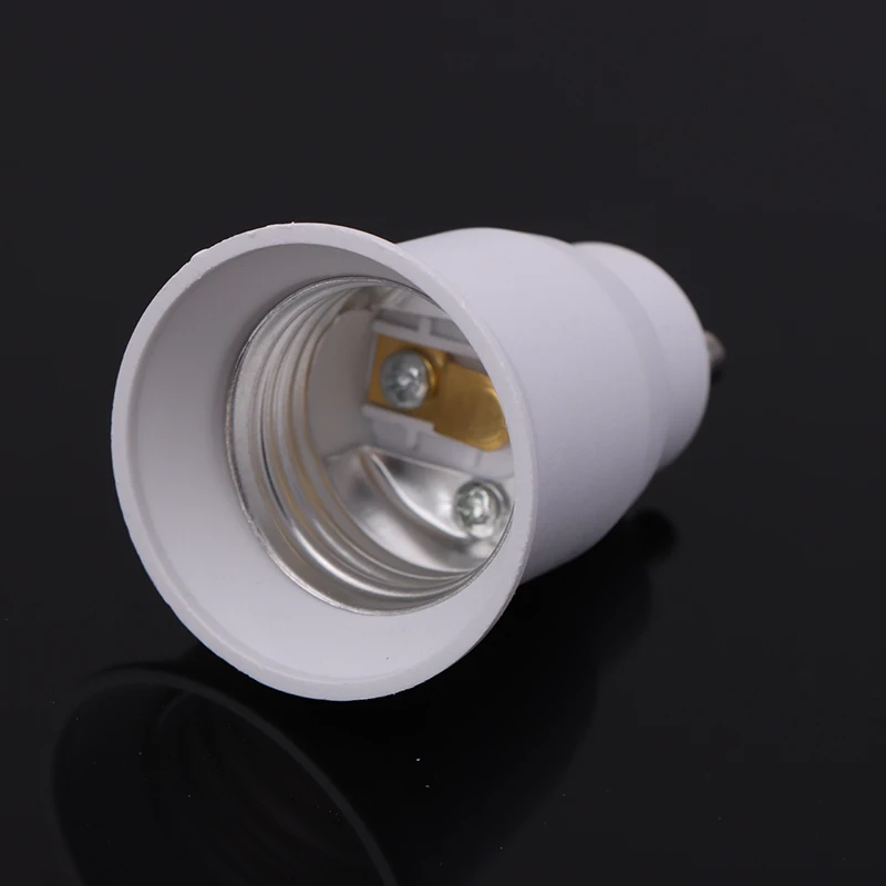 White GU10 To E27 LED Light Bulb Adapter Lamp Holder Converter Socket Light Bulb Lamp Holder Adapter Plug PBT Material