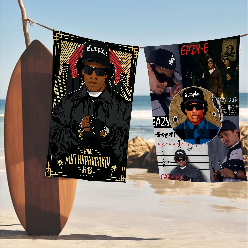 

Hip Hop Music Stars Ice Cube Eazy-E Cartoon Beach Towel Cute Kawaii Room Decor Bath Hand Towels For Bathroom Shower