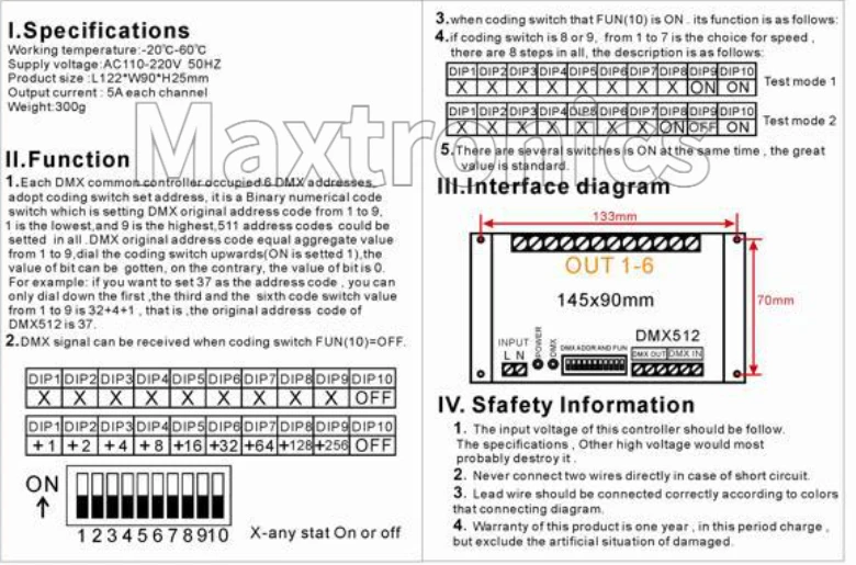 High Voltage 6CH DM…