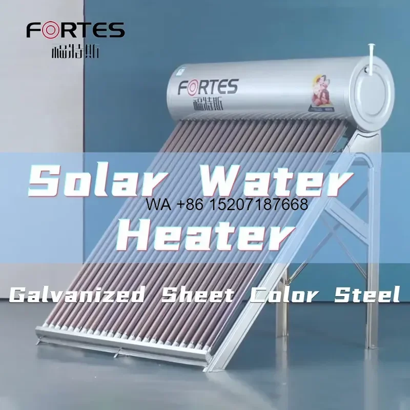 Wmwmnu for Fortes 100L-300L Low Pressure Solar Water Heater System Geyser for Home Use